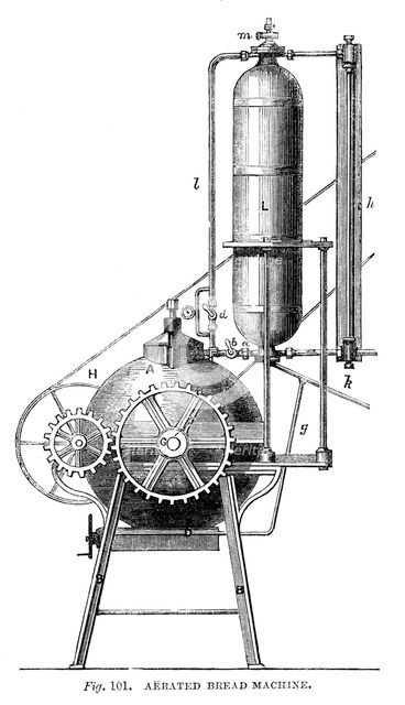 Aerated Bread Machine, 1866. Artist: Unknown