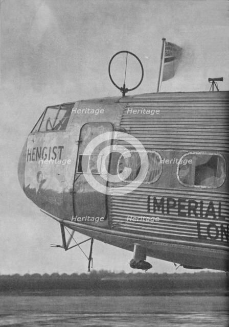 Aerial equipment on the Imperial Airways liner Hengist, c1936 (c1937). Artist: Marconi's Wireless Telegraph Co Ltd.