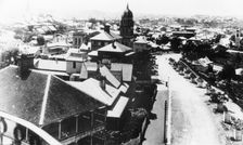 Aerial photo of Wickham Terrace, c1896. Creator: Poul C Poulsen