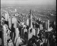 Aerial Shot of Manhattan, New York City, 1932. Creator: British Pathe Ltd