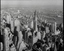 Aerial Shot of New York City, 1936. Creator: British Pathe Ltd