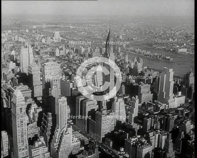 Aerial Shot of New York City, 1936. Creator: British Pathe Ltd.
