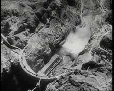 Aerial Shot of the Boulder Dam, 1936. Creator: British Pathe Ltd