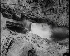 Aerial Shot of the Boulder Dam, 1936. Creator: British Pathe Ltd