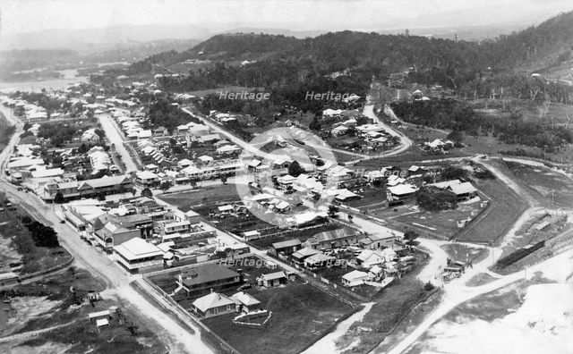 Aerial shot of Tweed Heads, New South Wales, 1922. Creator: Jack Bain.