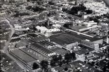 Aerial view of an industrial complex located in Medellín, 1940