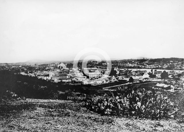 Aerial view of Brisbane, Queensland 1876. Creator: Unknown.