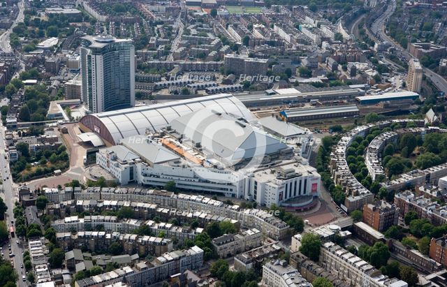 Aerial view of Earls Court Exhibition Centre, London, 2006. Artist: Historic England Staff Photographer.