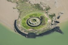 Aerial view of Fort Darnet, River Medway, Kent, c2010s(?). Artist: Damian Grady