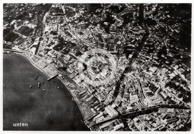 Aerial view of Funchal, Madeira, from a Zeppelin, 1928 (1933). Artist: Unknown