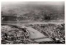 Aerial view of Koblenz, Rhine-Palantinate, Germany, from a Zeppelin, c1931 (1933)