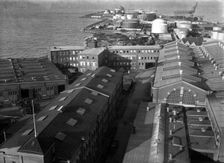 Aerial view of Kockums shipyard, Malmö, Sweden, 1944. Creator: Unknown