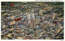 Aerial view of Houston, Texas, USA, 1930