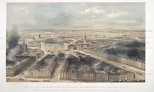 Aerial view of London, 1846. Artist: Anon