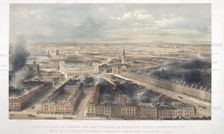 Aerial view of London, 1846. Artist: Anon