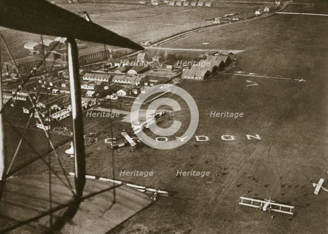 Aerial view of London Airport, 1925.  Creator: Unknown.