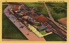 Aerial view of Lambert Field, St Louis Municipal Airport, Missouri, USA, 1935