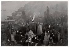 Aerial view of Manhattan, New York City, USA, from a Zeppelin, 1928 (1933)