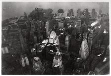 Aerial view of Manhattan, New York City, USA, from a Zeppelin, 1928 (1933)