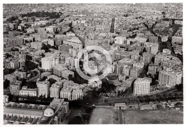 Aerial view of New Cairo, Egypt, from a Zeppelin, 1931 (1933). Artist: Unknown