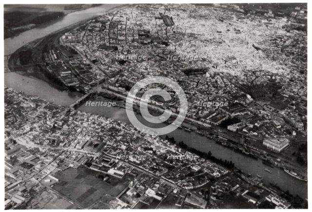 Aerial view of Seville, Spain, from a Zeppelin, 1929 (1933). Artist: Unknown
