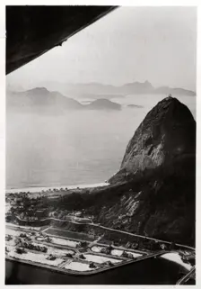 Aerial view of Sugarloaf Mountain, Rio de Janeiro, Brazil, from a Zeppelin, 1930 (1933)