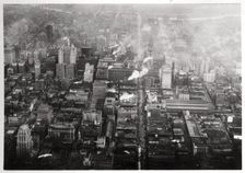 Aerial view of Philadelphia, Pennsylvania, USA, from a Zeppelin, 1928 (1933)