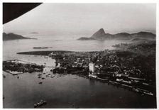 Aerial view of Rio de Janeiro, Brazil, from a Zeppelin, 1930 (1933)