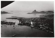 Aerial view of Rio de Janeiro, Brazil, from a Zeppelin, 1930 (1933)