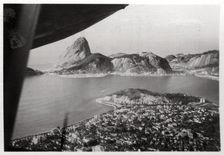 Aerial view of Rio de Janeiro, Brazil, from a Zeppelin, 1930 (1933)