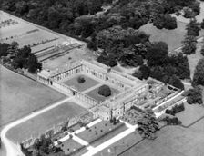 Aerial view of Worksop Manor, Nottinghamshire, August 1956. Creator: Unknown