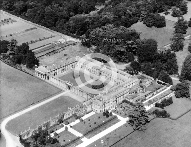 Aerial view of Worksop Manor, Nottinghamshire, August 1956. Creator: Unknown.