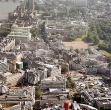 Aerial view of Westminster, London, 2002. Artist: EH/RCHME staff photographer