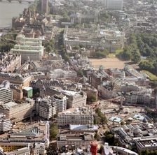 Aerial view of Westminster, London, 2002. Artist: EH/RCHME staff photographer