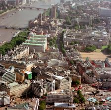 Aerial view of Westminster, London, 2002. Artist: EH/RCHME staff photographer