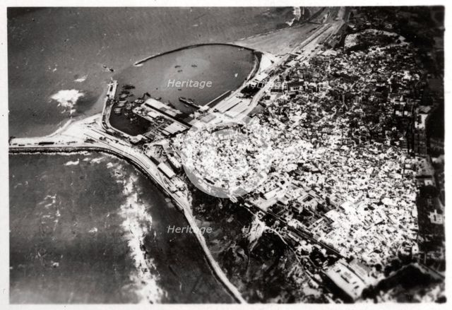 Aerial view of Tangier, Morocco, from a Zeppelin, 1930 (1933). Artist: Unknown