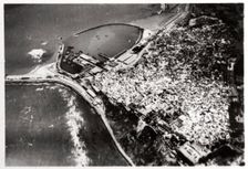 Aerial view of Tangier, Morocco, from a Zeppelin, 1930 (1933)