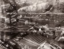 Aerial view of the Mackintosh Factory, Halifax, West Yorkshire, 1919