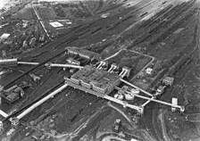 Aerial view of the Manvers coal processing plant, Wath upon Dearne, South Yorkshire, 1964. Creator: Michael Walters