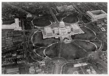 Aerial view of the Capitol, Washington DC, USA, from a Zeppelin, 1928 (1933)