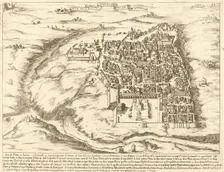 Aerial View of the City of Jerusalem, 1619. Creator: Jacques Callot