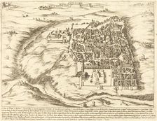 Aerial View of the City of Jerusalem, 1619. Creator: Jacques Callot