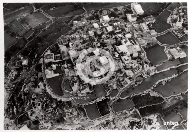 Aerial view of the heights around Jerusalem, Palestine, from a Zeppelin, 1931 (1933). Artist: Unknown