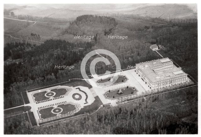 Aerial view of the Herrenchiemsee Palace, Bavaria, Germany, from a Zeppelin, c1931 (1933). Artist: Unknown