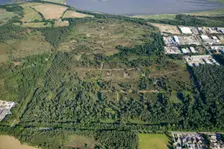 Aerial view of the Royal Navy Cordite Factory, Holton Heath, Dorset, 2010. Artist: Historic England Staff Photographer