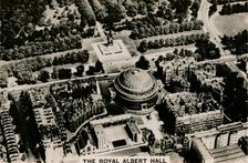 Aerial view of the Royal Albert Hall, 1939