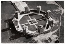 Aerial view of the Tannenberg Memorial, near Olsztynek, Poland, from a Zeppelin, c1931 (1933)