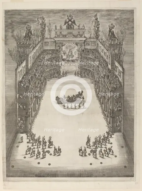 Aerial View of Theatre, 1652. Creator: Stefano della Bella.