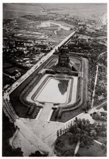 Aerial view of Volkerschlachtdenkmal, Leipzig, Germany, from a Zeppelin, c1931 (1933)