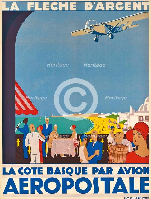 Aéropostale. La Côte Basque, ca 1928-1930. Creator: Anonymous.